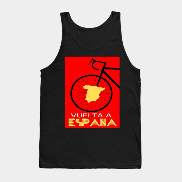 Ciclismo Vuelta a España Tank Top by vintagejoa